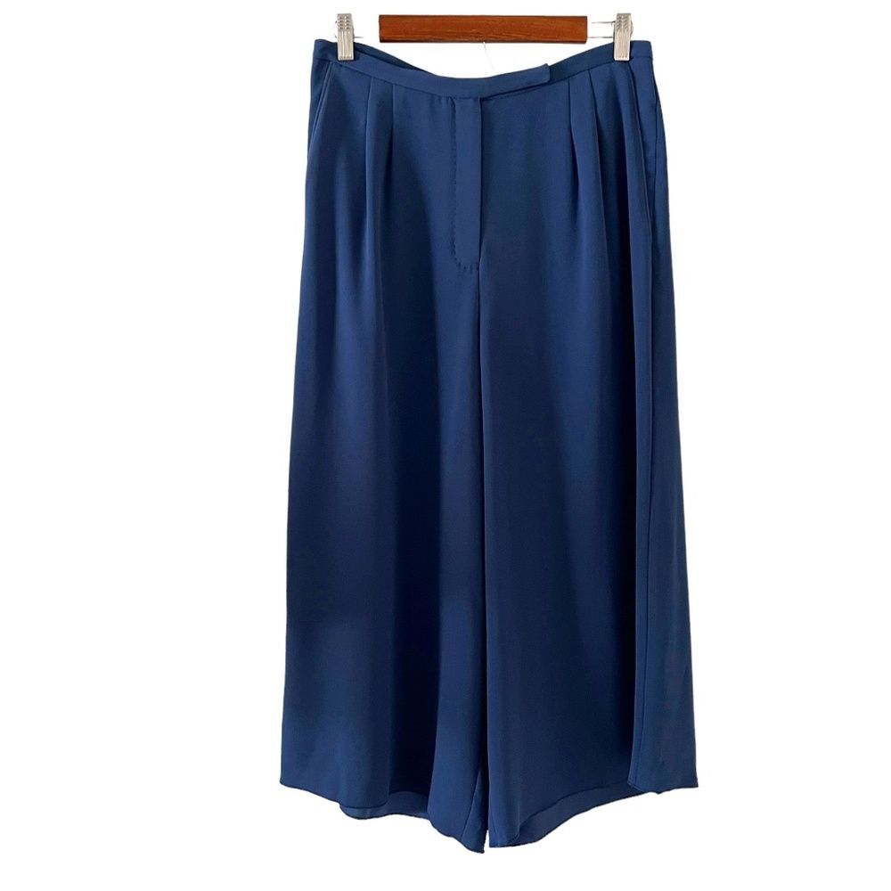 Babaton (Aritzia) Lazarus High Waist Crop/Culotte Pants In Blue Size 8